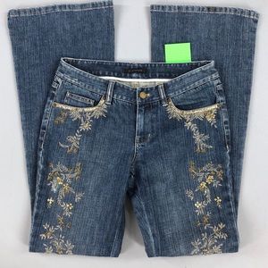 Elie Tahari Beaded Jeans. Size 6. (P044)